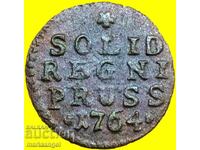 1 șiling 1764 Regatul Prusiei Germania argint RAR