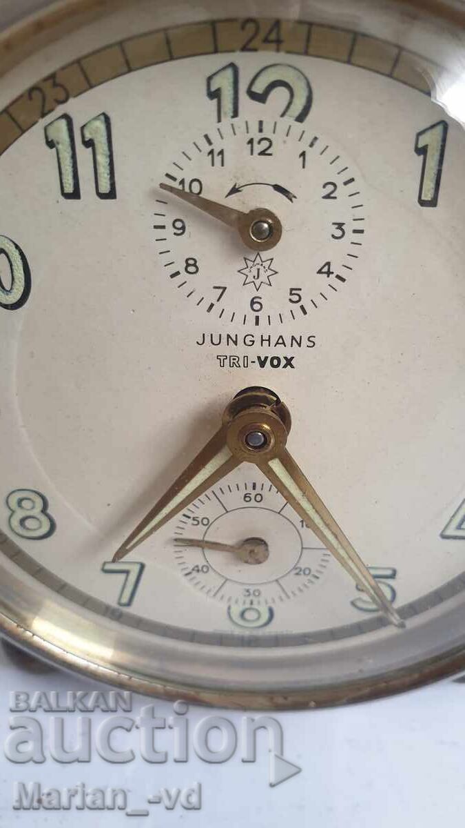 Licitație Ceas deșteptător JUNGHANS TRIVOX anii '60 Licitație Ceas deșteptător JUNGHANS TRIVOX anii '60