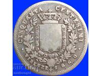 50 centesimi 1860 Italia F - Florența argint