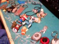 Lot de 19 bucăți pietre de joc și suport chei