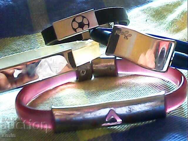 Brățări din silicon și piele - 6