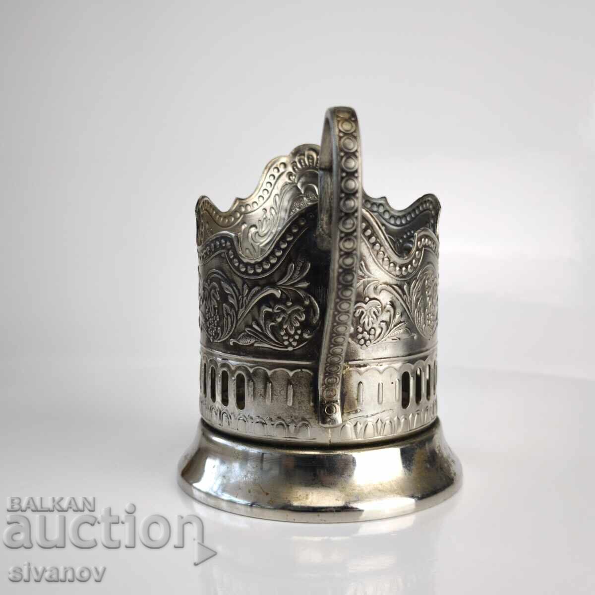 Licitație Suport de pahar vechi, melchior, epocă spațială #6340