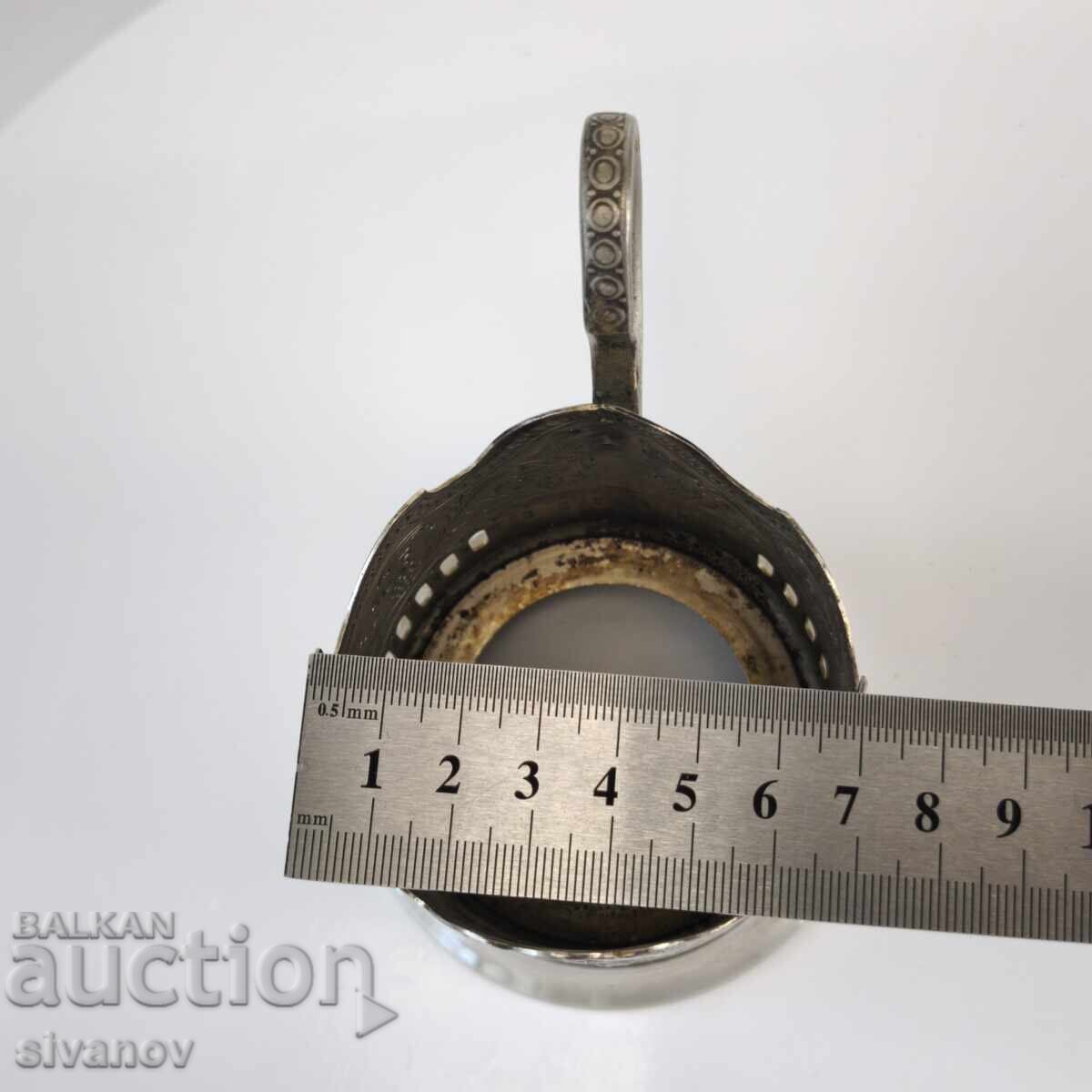 Suport de pahar vechi, melchior, epocă spațială #6340 - 7