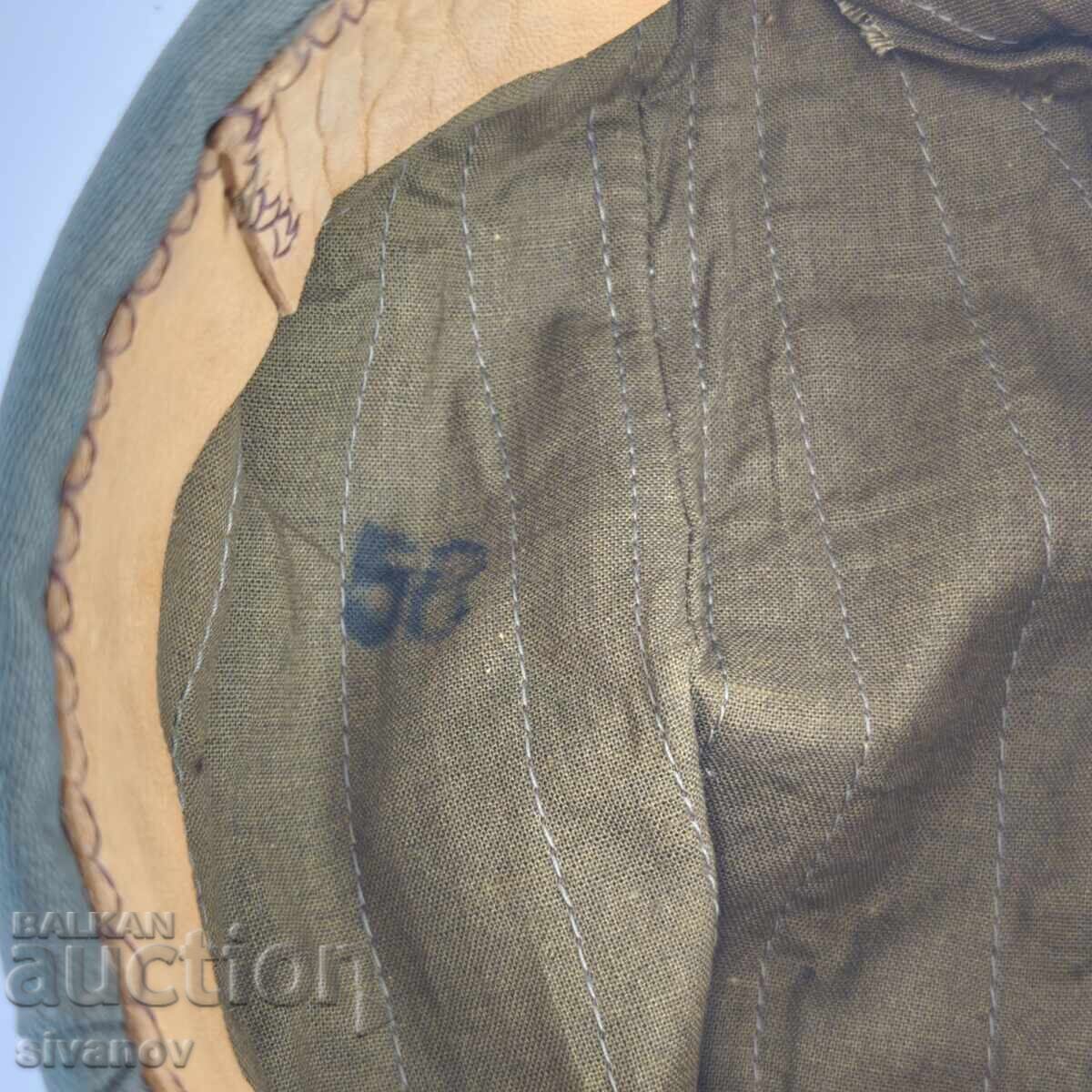 Stara bŭlgarska voĭnishka shapka razmer 52 #6342 - 6 Stara bŭlgarska voĭnishka shapka razmer 52 #6342 - 6