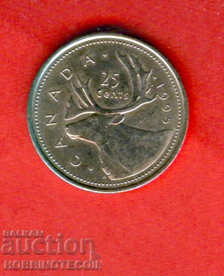 CANADA 25 cents issue - 1995 - QUEEN