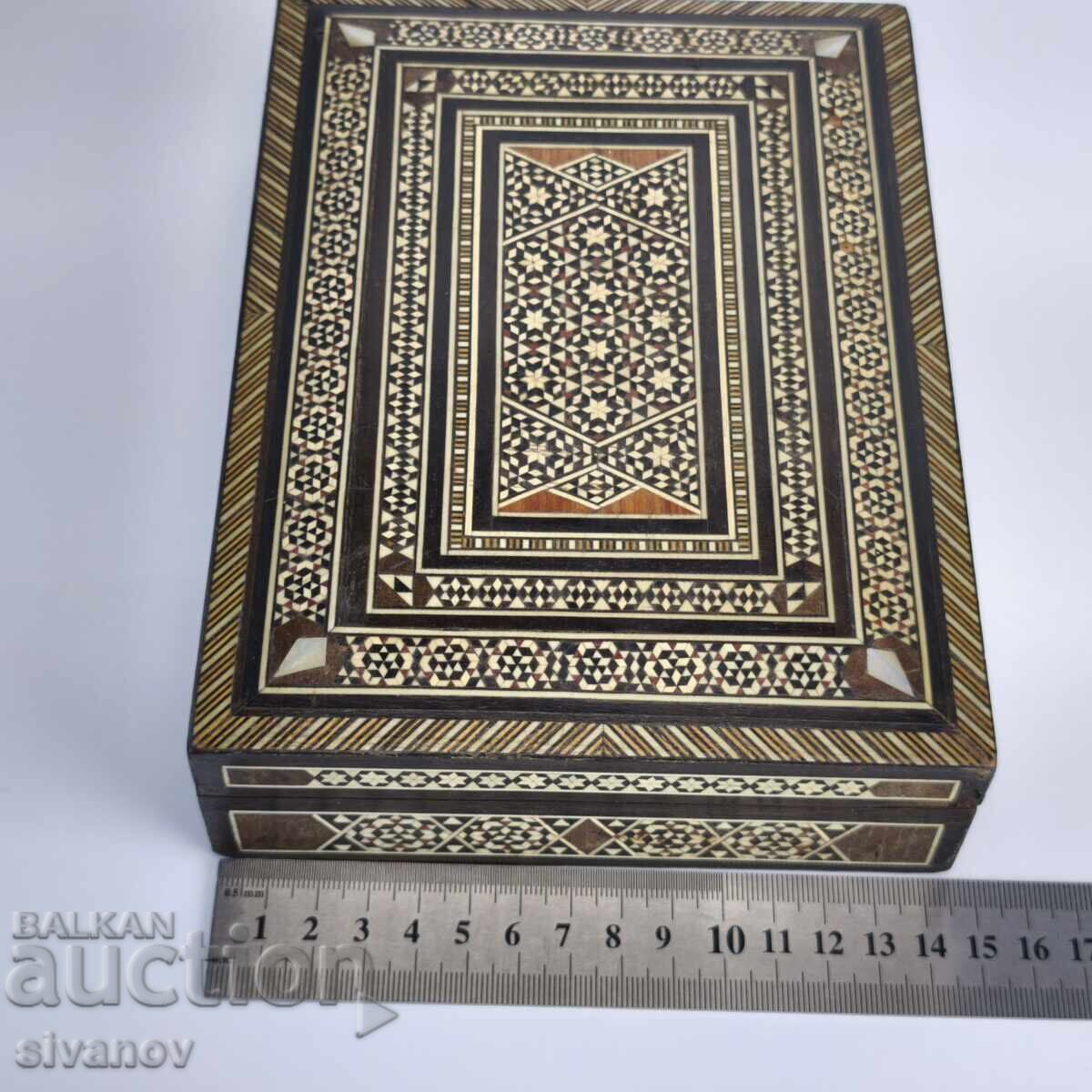 Cutie pentru bijuterii cu incrustații marqueterie Siria #6343 - 6