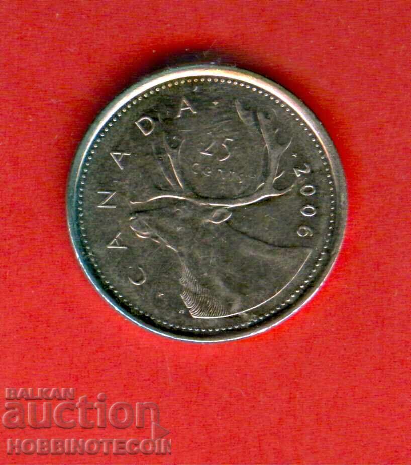 CANADA 25 tsenta emisiya - issue 2006 - REGINĂ VECHE