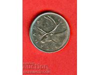 CANADA 25 cenți emisiune - issue 1977 - TINĂRA REGINĂ