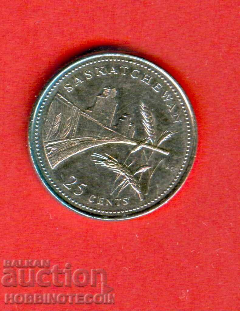 CANADA 25 cenți emisiune 1867 - 1992 SASKATCHEWAN