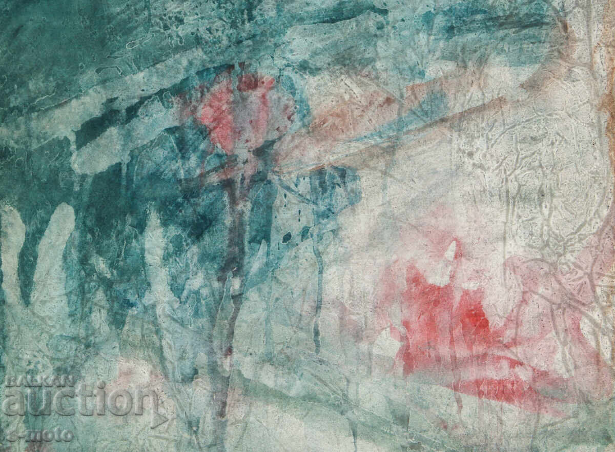 Доставка на Kартина акварел абстрактен пейзаж