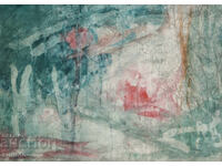 Tablou acuarelă peisaj abstract