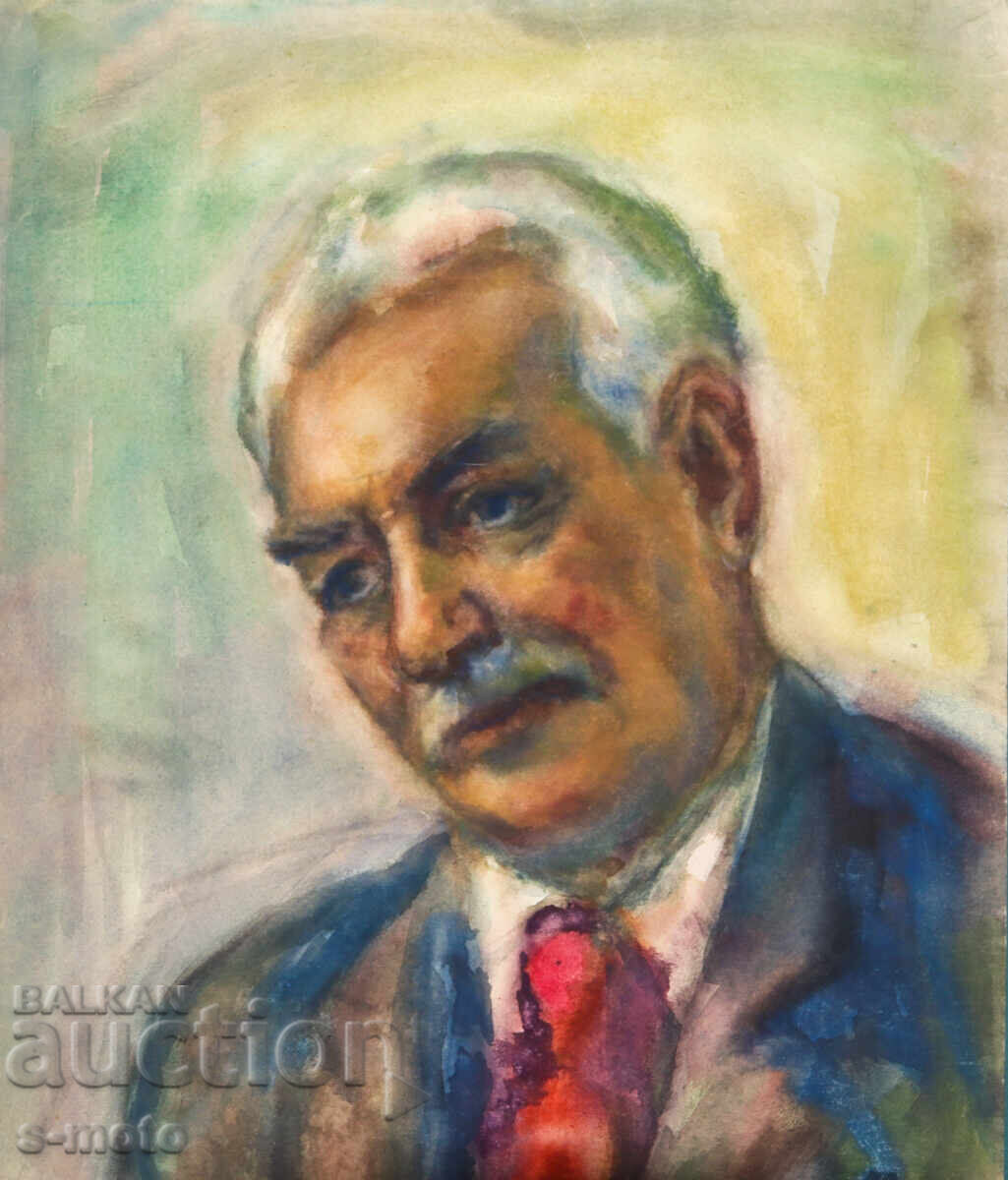 Ακουαρέλα ανδρικό πορτρέτο