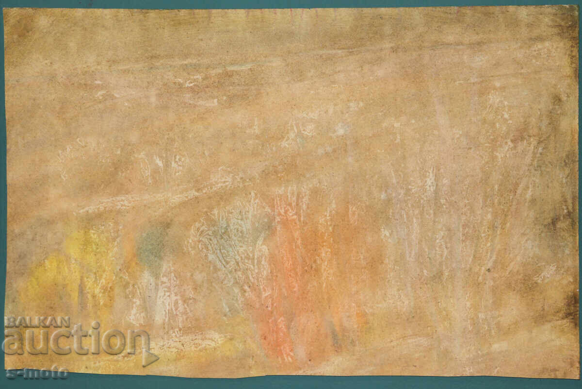 Tablou acuarelă peisaj abstract cu preț € 120.00 | 234.70 BGN