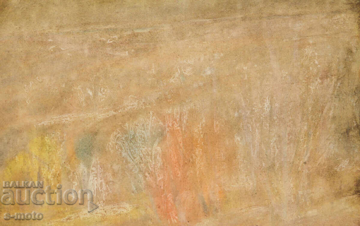 Licitație Tablou acuarelă peisaj abstract