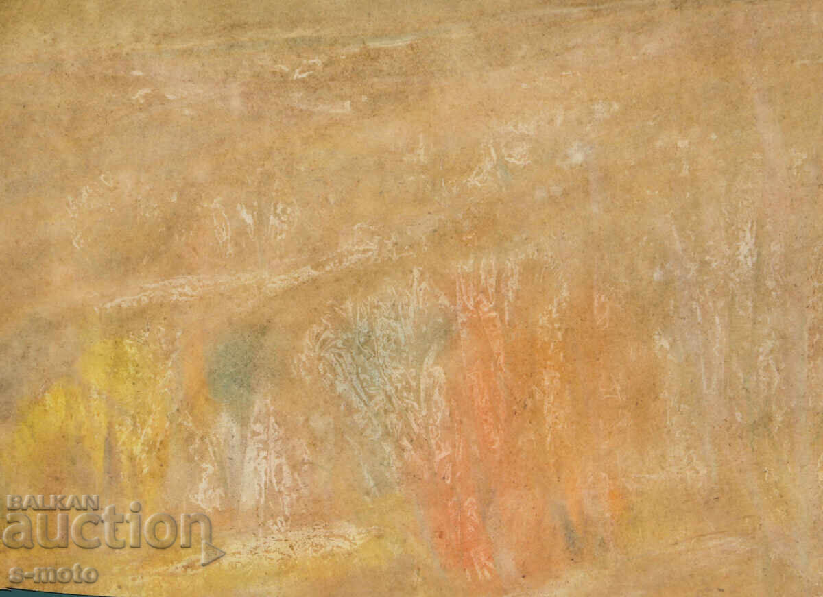 Livrarea Tablou acuarelă peisaj abstract