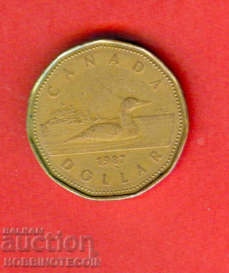 CANADA 1 $ Dollar issue - 1987 YOUNG QUEEN CANADA 1 $ Dollar issue - 1987 YOUNG QUEEN