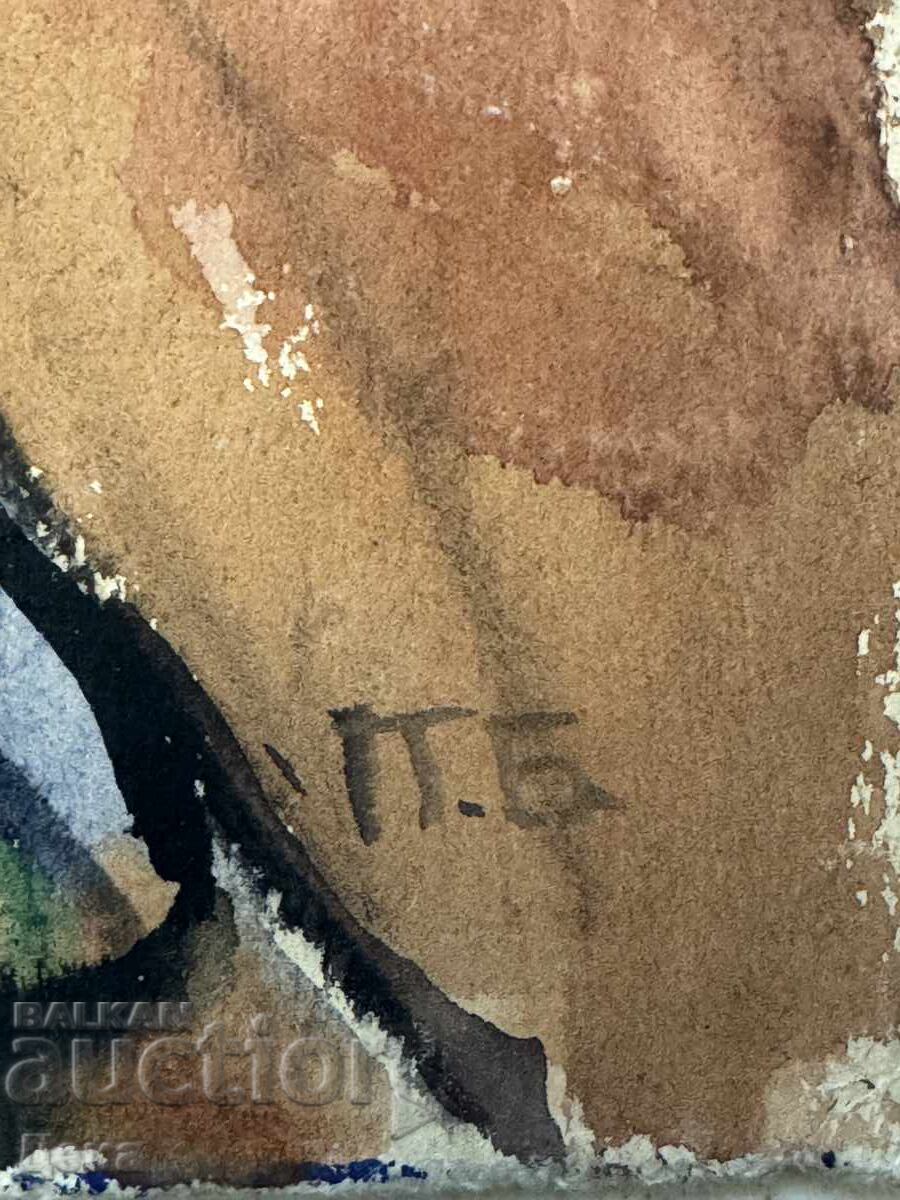 Acuarelă față-verso Pencho Balkanic - 5 Acuarelă față-verso Pencho Balkanic - 5