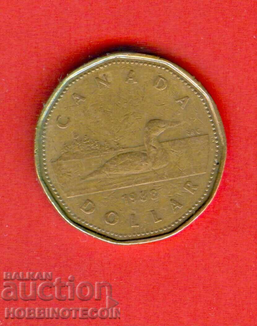 CANADA 1 $ Dolar emisiune - issue 1988 TÂNĂRA REGINĂ