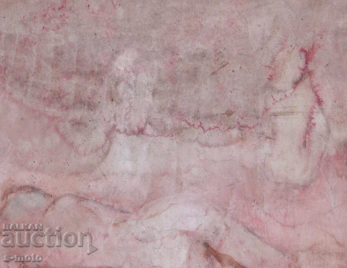 Livrarea Pictură acuarelă portret feminin corp gol Livrarea Pictură acuarelă portret feminin corp gol