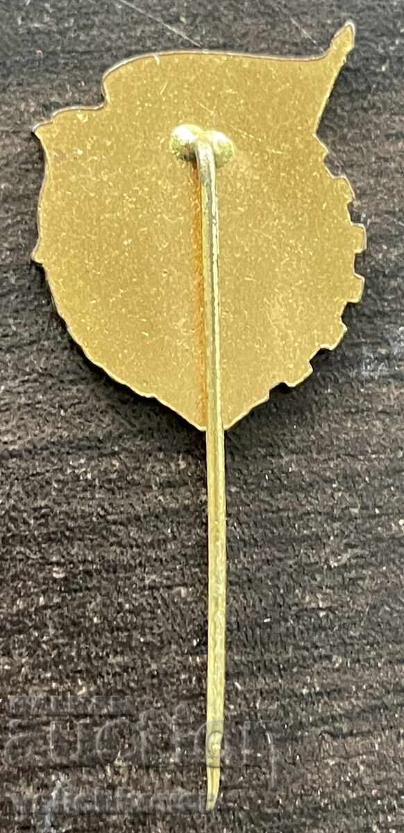 43072 Albania GTO badge Ready for Labor and Defense enamel 60s with price € 5.00 | 9.78 BGN