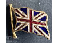 43077 Μεγάλη Βρετανία παλιό σήμα με την σημαία της χώρας σμάλτο 30-