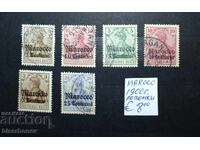 1900, Germania / Maroc, cu timbre poștale