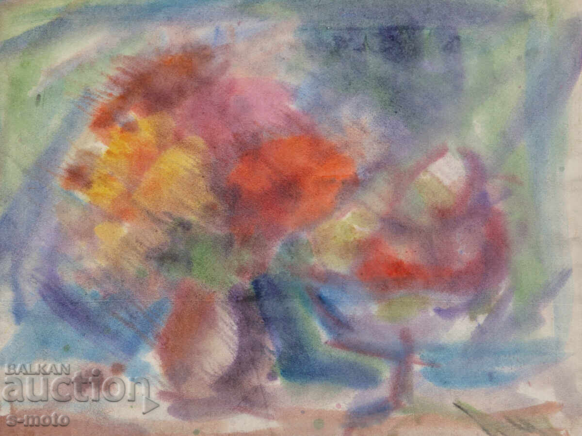 Licitație Pictură acuarelă natură moartă cu fructe