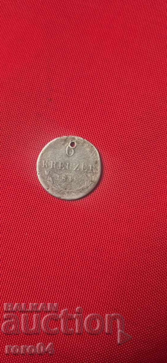 6 КРОЙЦЕРА 1848 г.