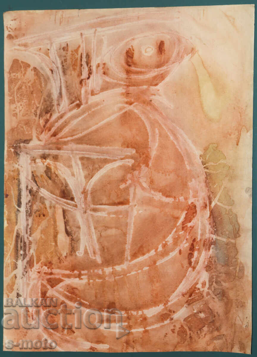 Pictură acuarelă compoziție abstractă cu preț € 100.00 | 195.58 BGN