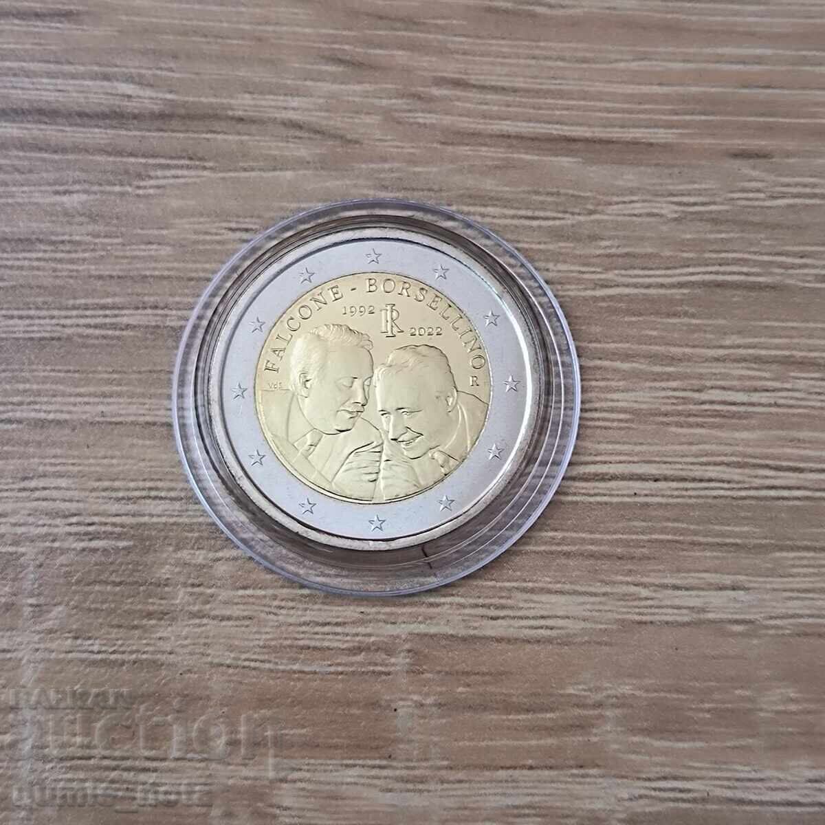 Ιταλία 2 ευρώ 2021 Φαλκόνε Μπορσελίνο