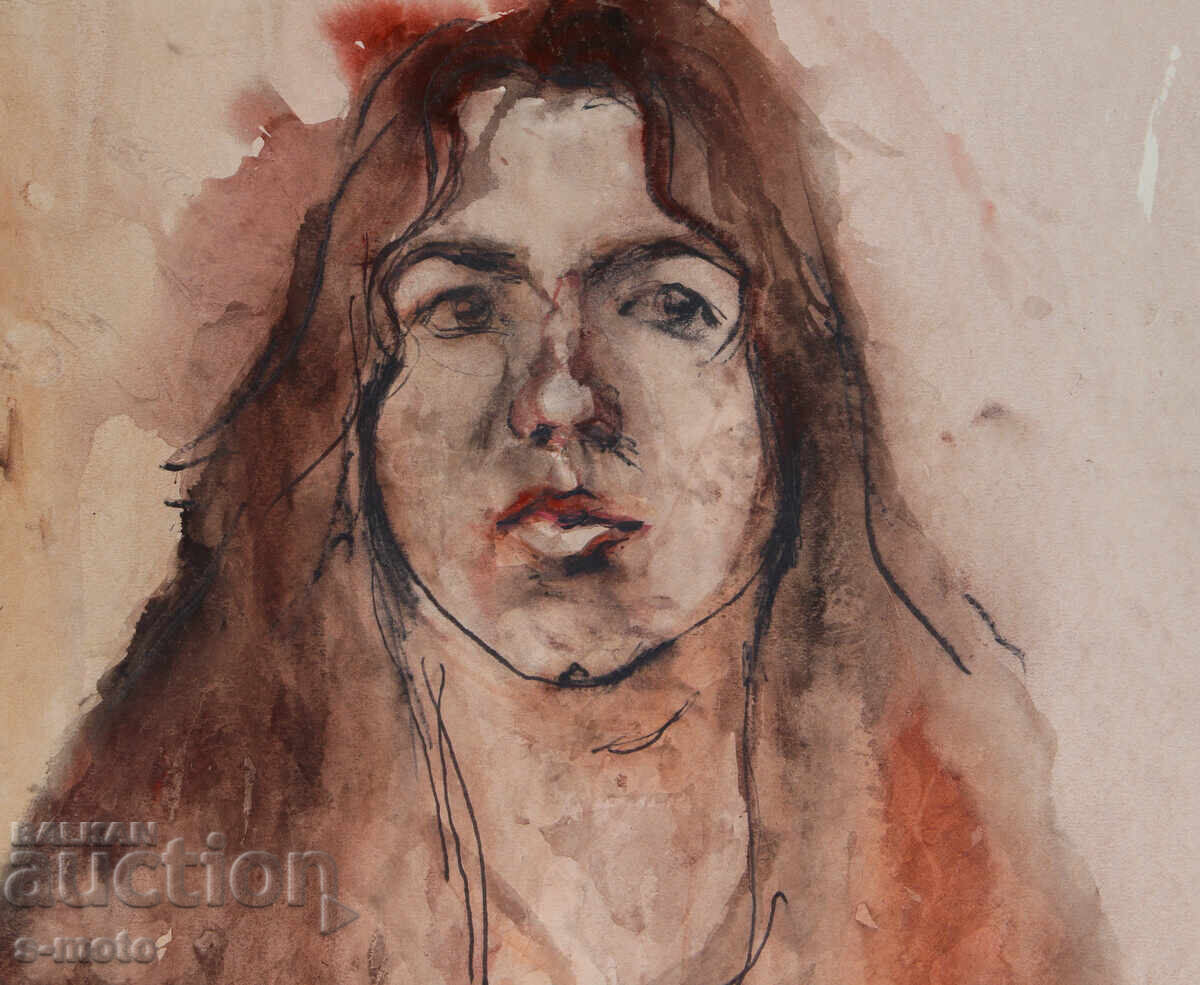 Livrarea Pictură acuarelă portret feminin