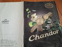 Παλιά μπροσούρα με ρολόγια ORIENT, Chandor, δεκαετία 1980