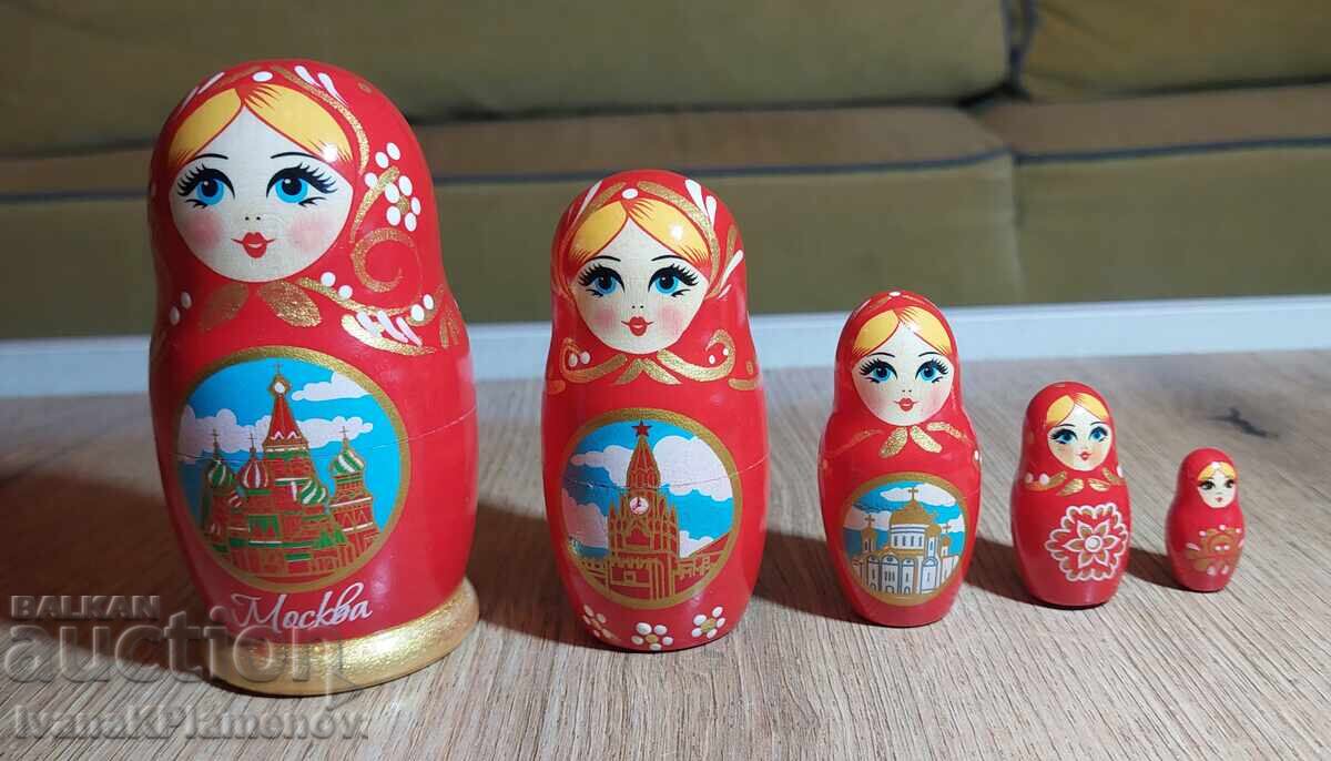 Set de matrioșka 5 bucăți pentru cunoscători