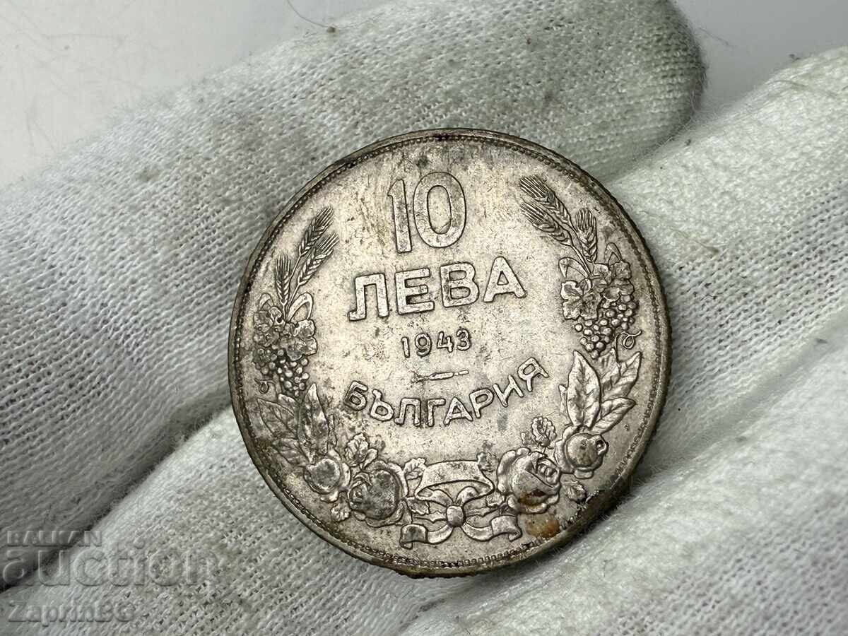 Regatul Bulgariei 10 BGN 1943