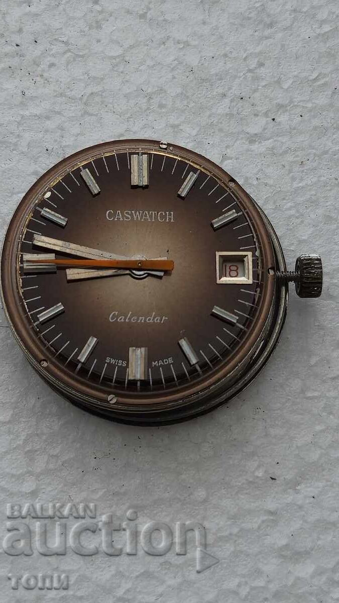 CASWATCH CALENDAR SWISS MADE RYADŬK NE RABOTI BZTS !!!