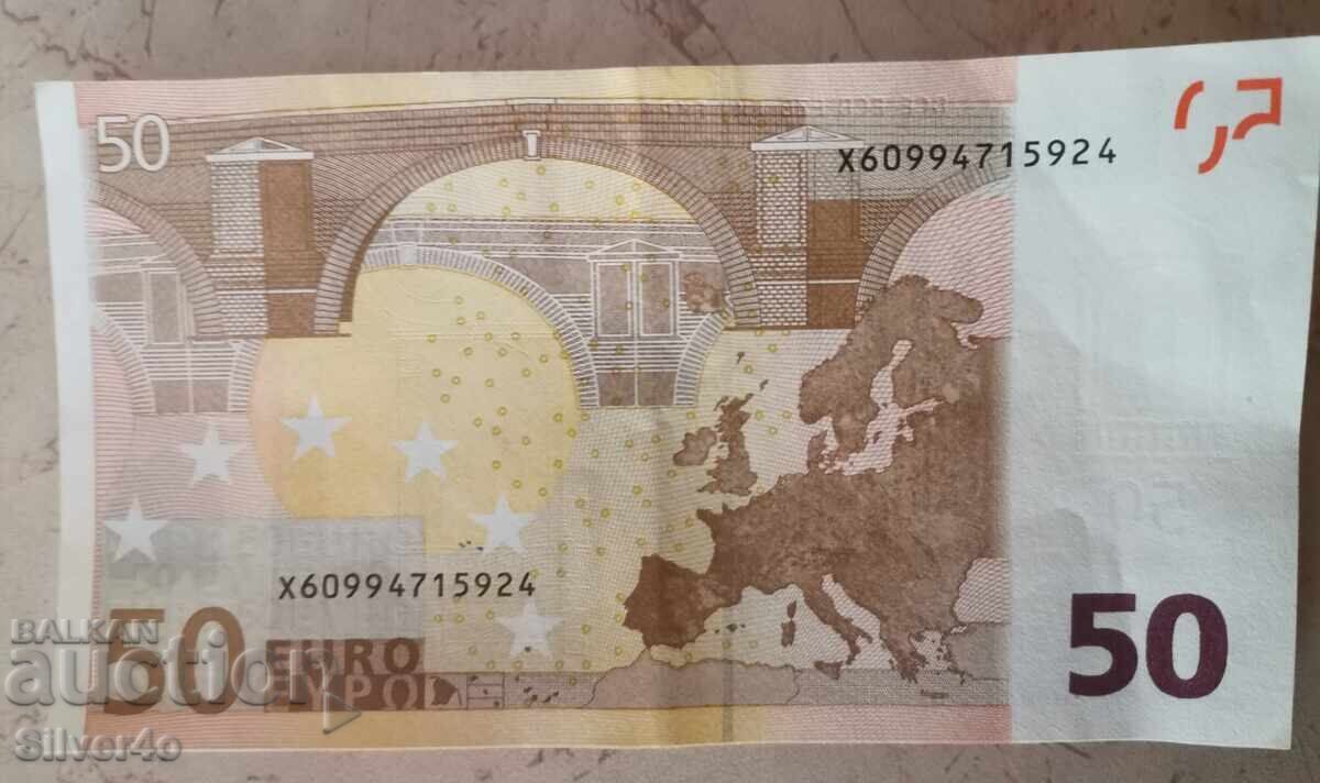 Δημοπρασία EVROPA EUROPA 50 Ευρώ Euro έκδοση issue 2002