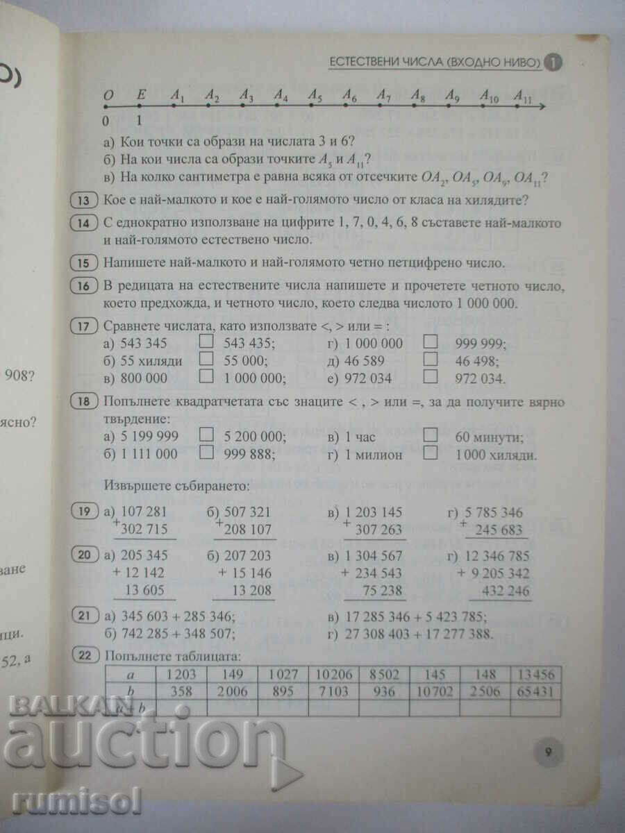Licitație Matematică - carte pentru elev 5 kl - colecție de sarcini și teste Licitație Matematică - carte pentru elev 5 kl - colecție de sarcini și teste