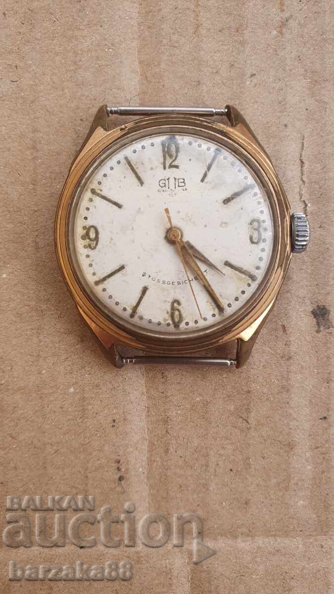 Ceas bărbătesc placat cu aur Gub Ceas bărbătesc placat cu aur Gub