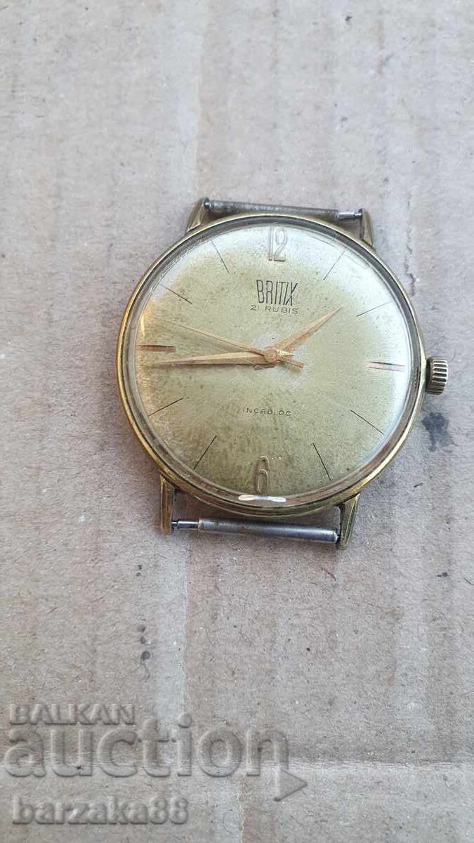 Ανδρικό επιχρυσωμένο ρολόι Britih Swiss
