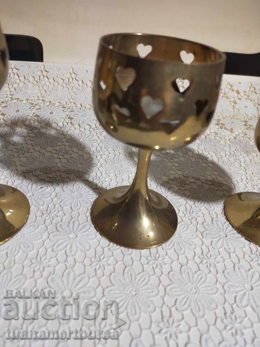 τρία μεταλλικά κηροπήγια - 7