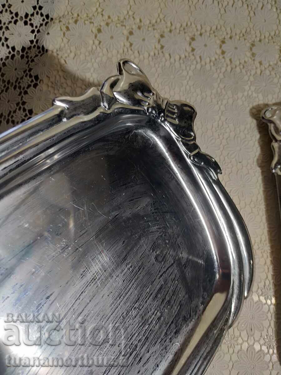 two metal mini trays with price € 12.00 | 23.47 BGN