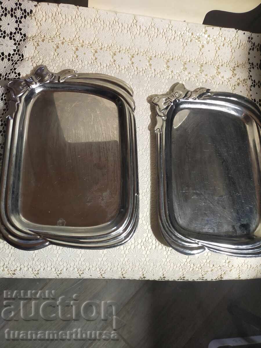 Auction  two metal mini trays