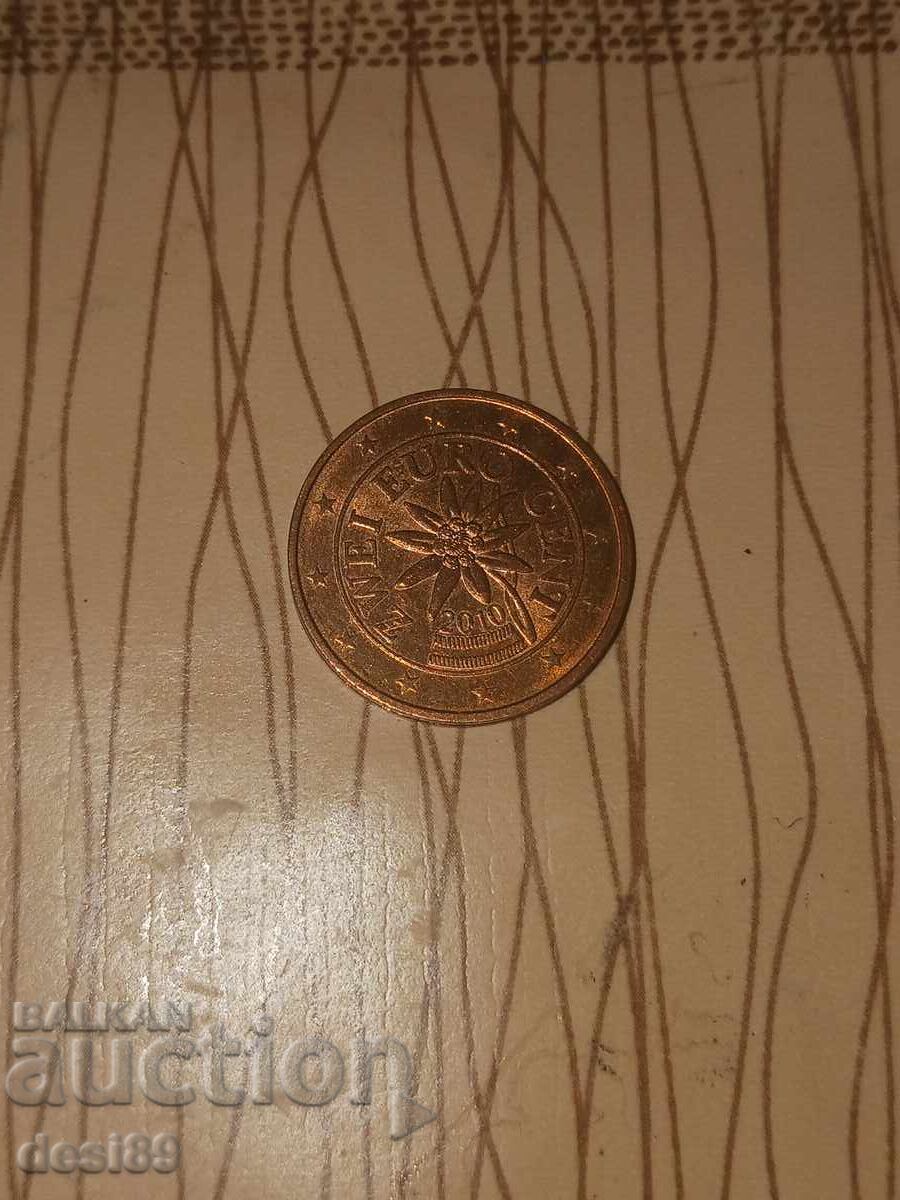 2 euro cenți Austria 2010