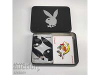 Cărți de joc Playboy Black Bunny Logo 2 pachete#6349