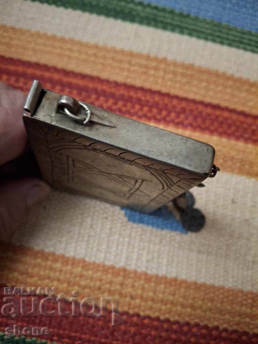 A cartridge bag, a cartridge box, a powder horn, a powder flask - 5 A cartridge bag, a cartridge box, a powder horn, a powder flask - 5