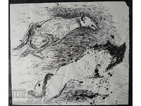 Desen cu tuș/pană, Anton Terziev