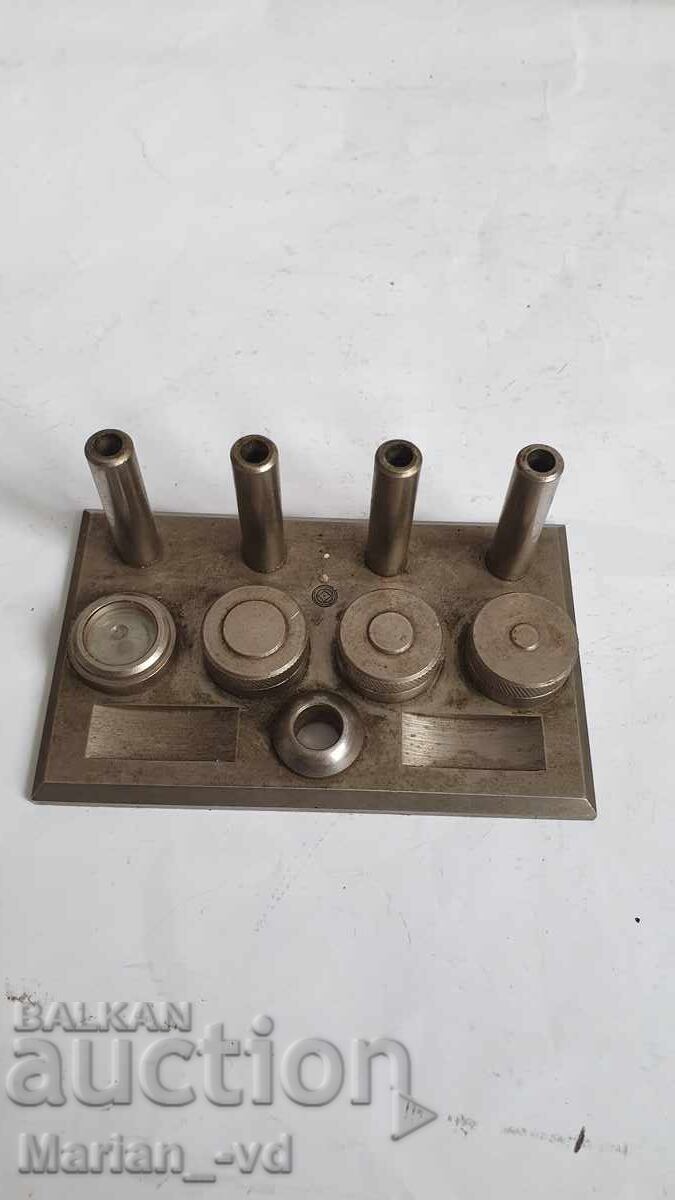 Suport din oțel pentru 4 uleiuri de lubrifiere pentru ceasuri