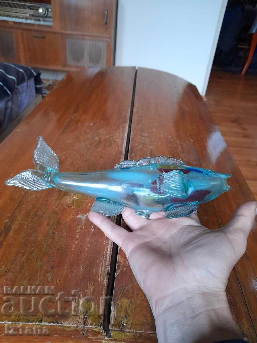 Figurină de sticlă, figurină, pește cu preț € 11.00 | 21.51 BGN
