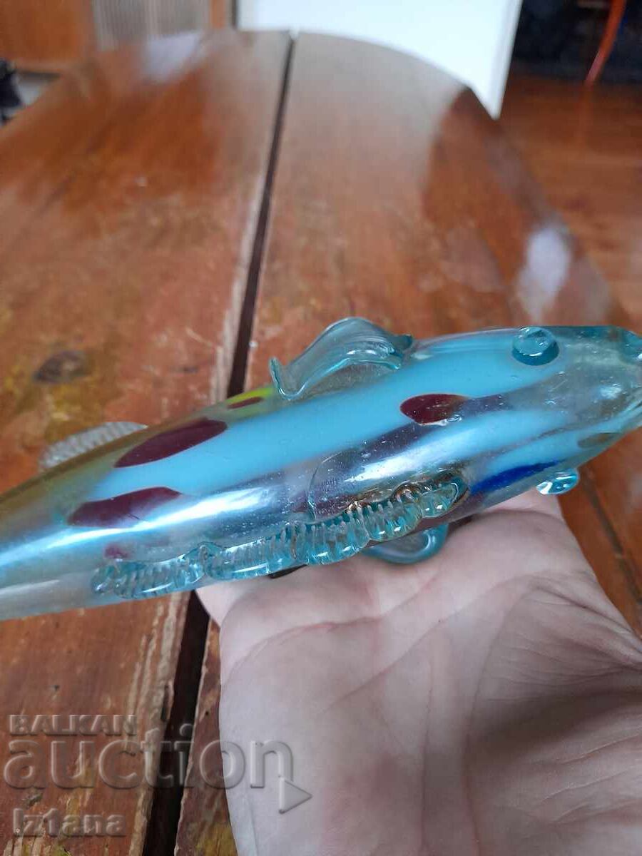 Figurină de sticlă, figurină, pește - 5