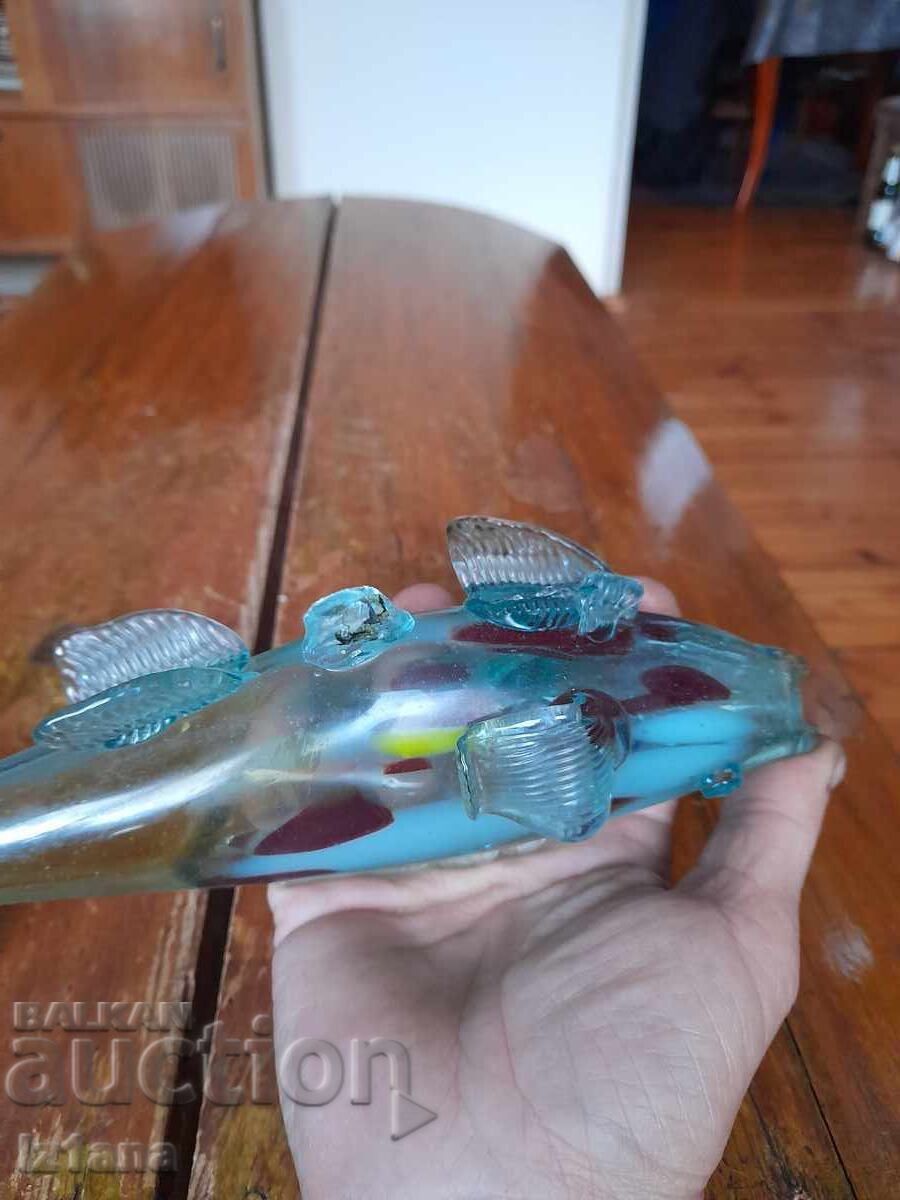 Figurină de sticlă, figurină, pește - 6